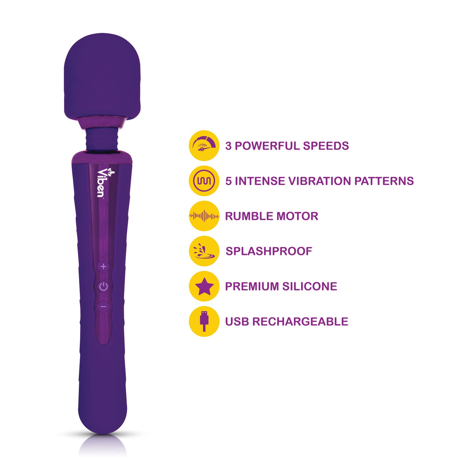 Obsession - Intense Wand Massager - Violet | 850018691130 | Available at EroticWarehouse.com