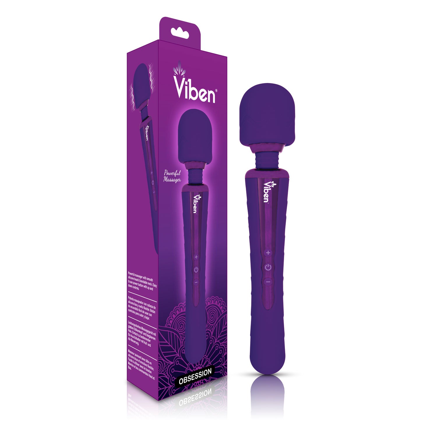 Obsession - Intense Wand Massager - Violet | 850018691130 | Available at EroticWarehouse.com