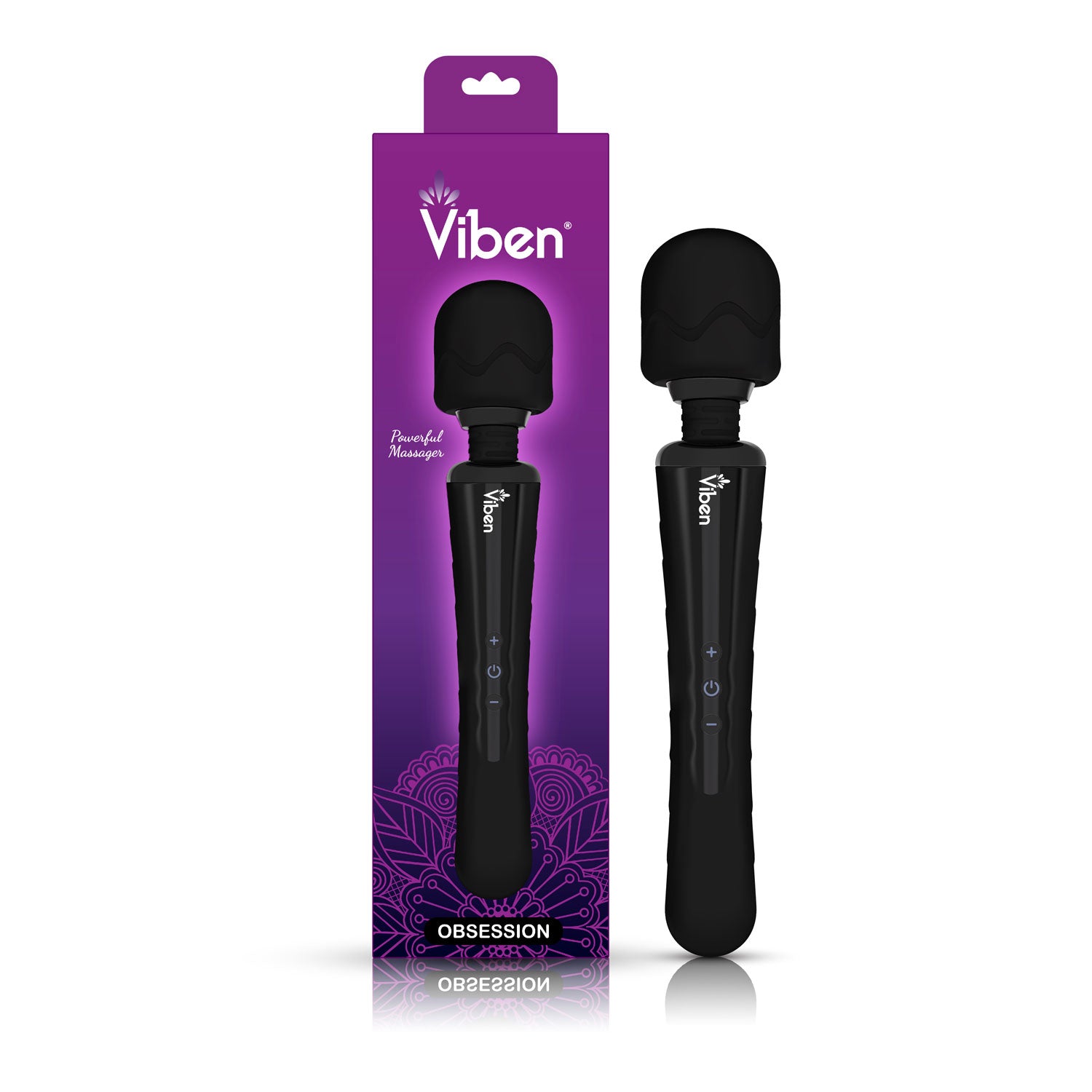 Obsession - Intense Wand Massager - Black | 850018691017 | Available at EroticWarehouse.com
