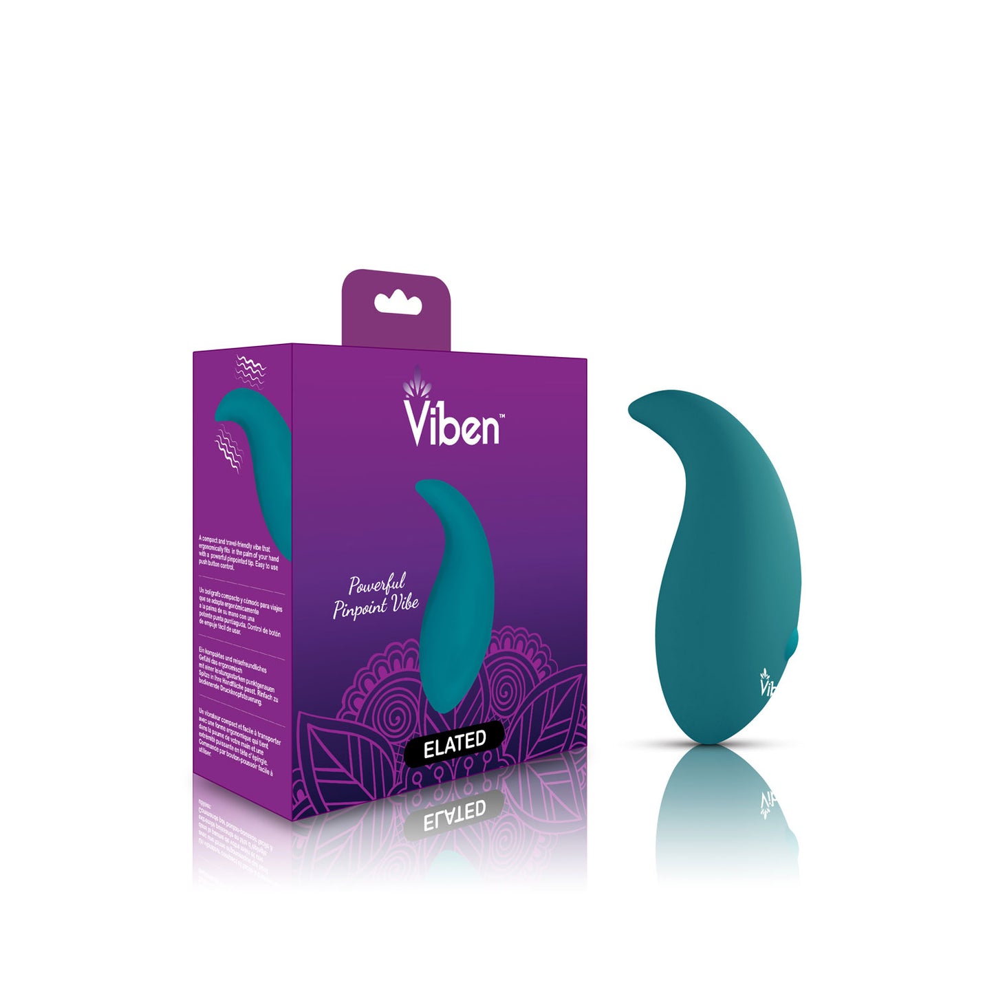 Elated - Intense Hand Held Pinpoint Vibe - Ocean | 850018691024 | Available at EroticWarehouse.com