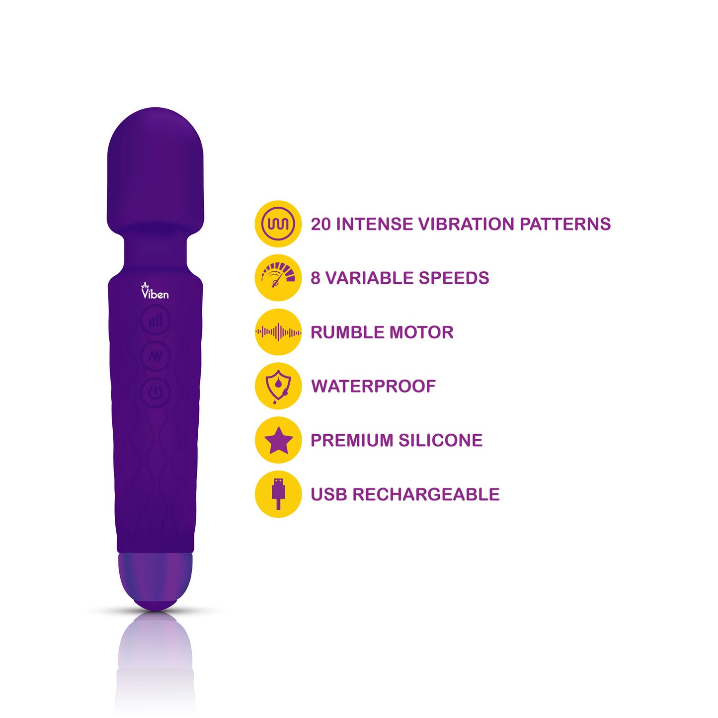 Tempest - Intense Wand Massager - Violet | 850018691048 | Available at EroticWarehouse.com