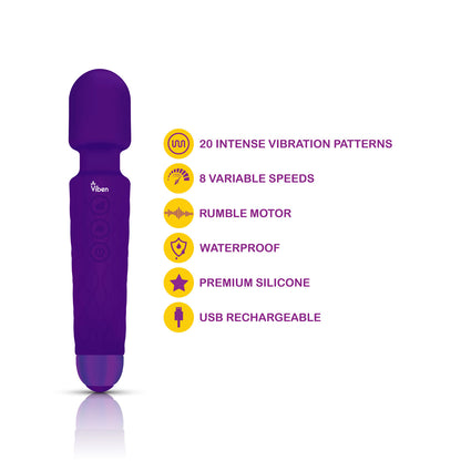 Tempest - Intense Wand Massager - Violet | 850018691048 | Available at EroticWarehouse.com