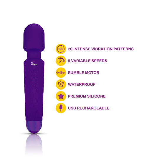 Tempest - Intense Wand Massager - Violet | 850018691048 | Available at EroticWarehouse.com