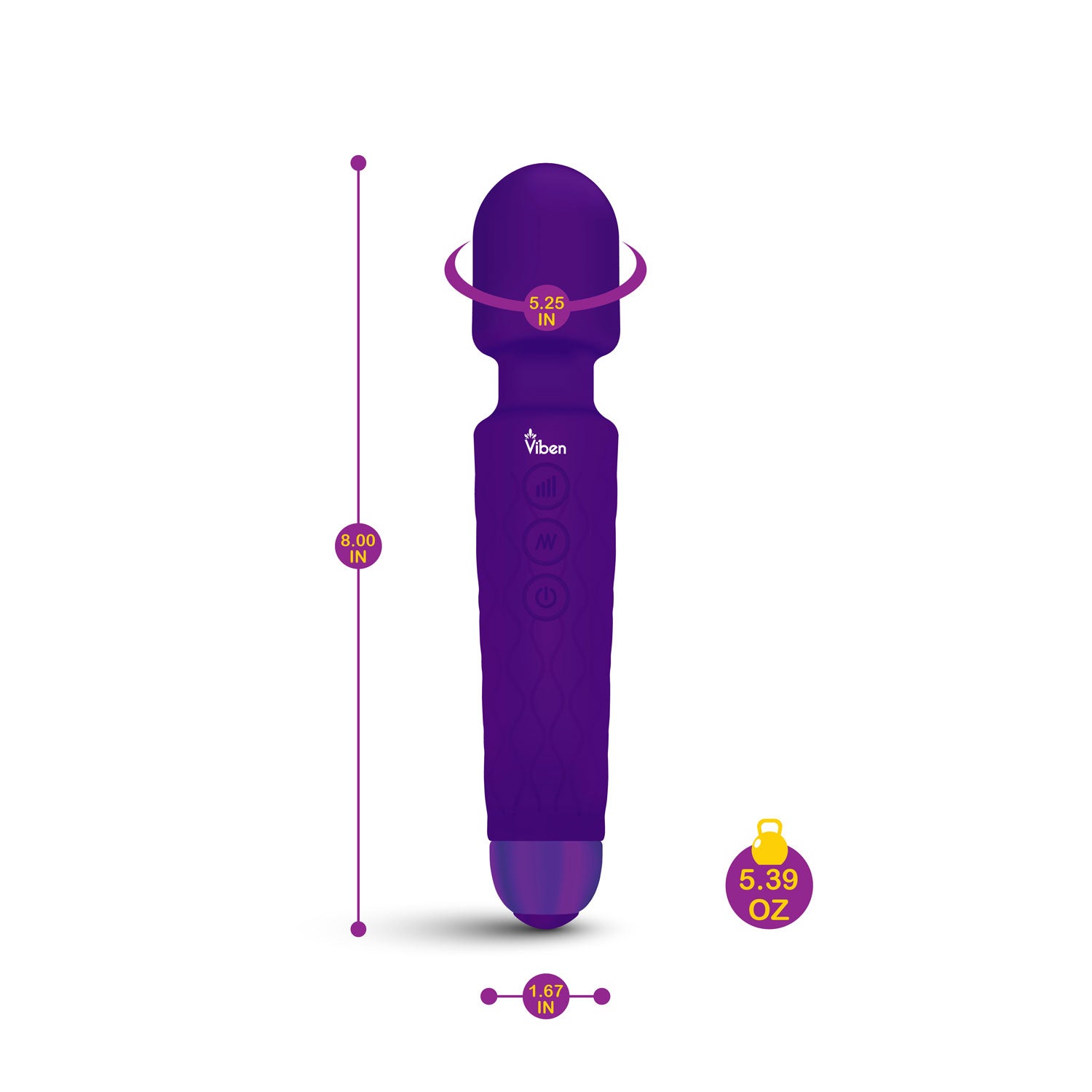 Tempest - Intense Wand Massager - Violet | 850018691048 | Available at EroticWarehouse.com