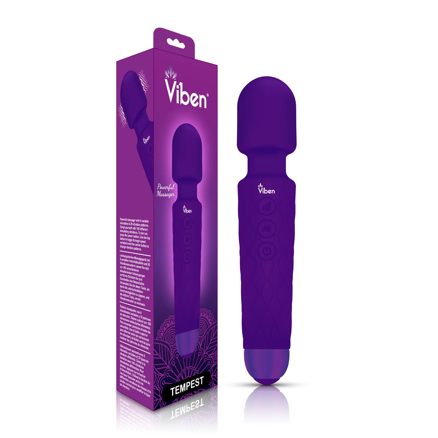 Tempest - Intense Wand Massager - Violet | 850018691048 | Available at EroticWarehouse.com