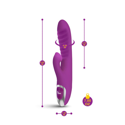 Frenzy - Rabbit Vibe With Clitoral Suction - Berry | 850018691086 | Available at EroticWarehouse.com