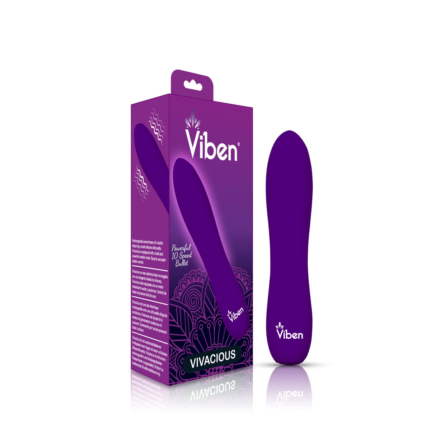 Vivacious - Violet - Intense 10-Function Bullet | 850018691055 | Available at EroticWarehouse.com