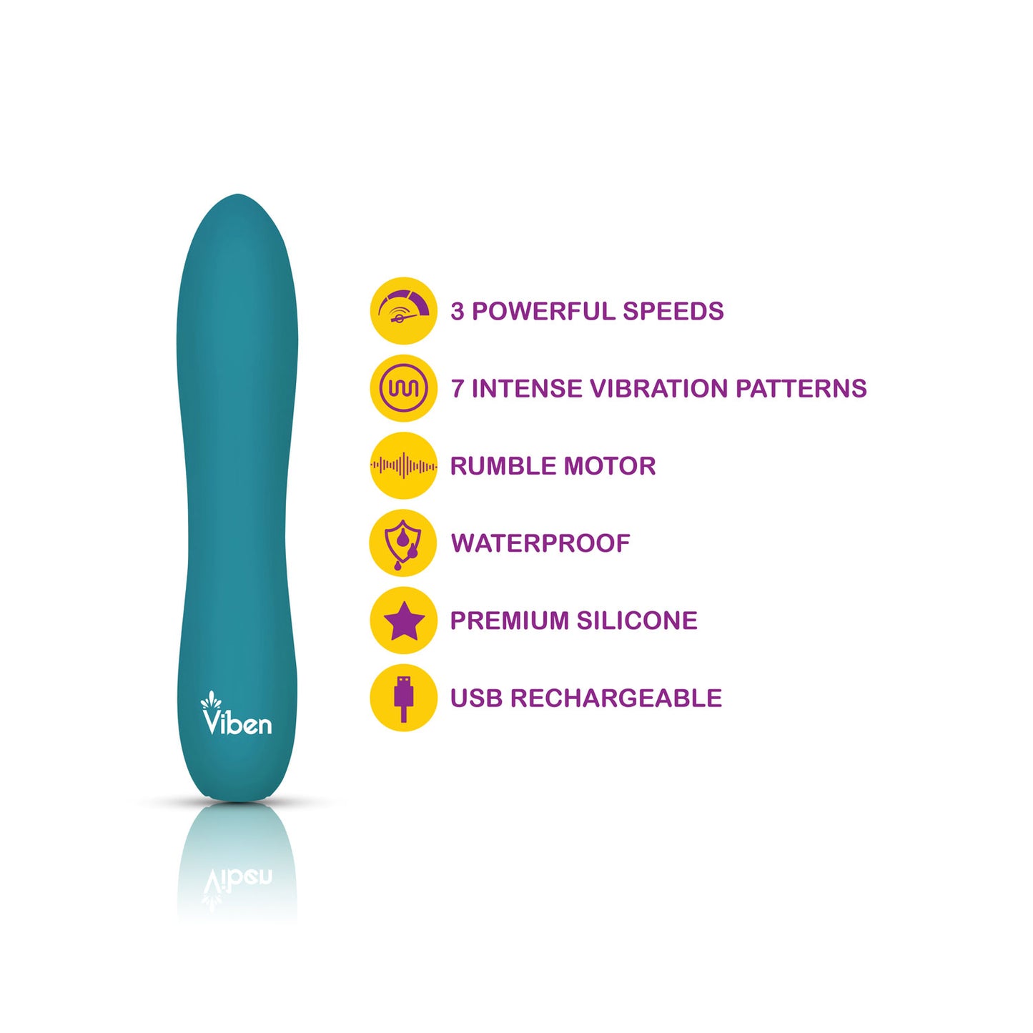 Vivacious - Ocean - Intense 10-Function Bullet | 850018691062 | Available at EroticWarehouse.com
