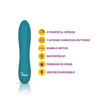 Vivacious - Ocean - Intense 10-Function Bullet | 850018691062 | Available at EroticWarehouse.com