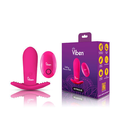 Intrigue - Hot Pink - Remote Control 10-Function Panty Vibe | 850018691123 | Available at EroticWarehouse.com
