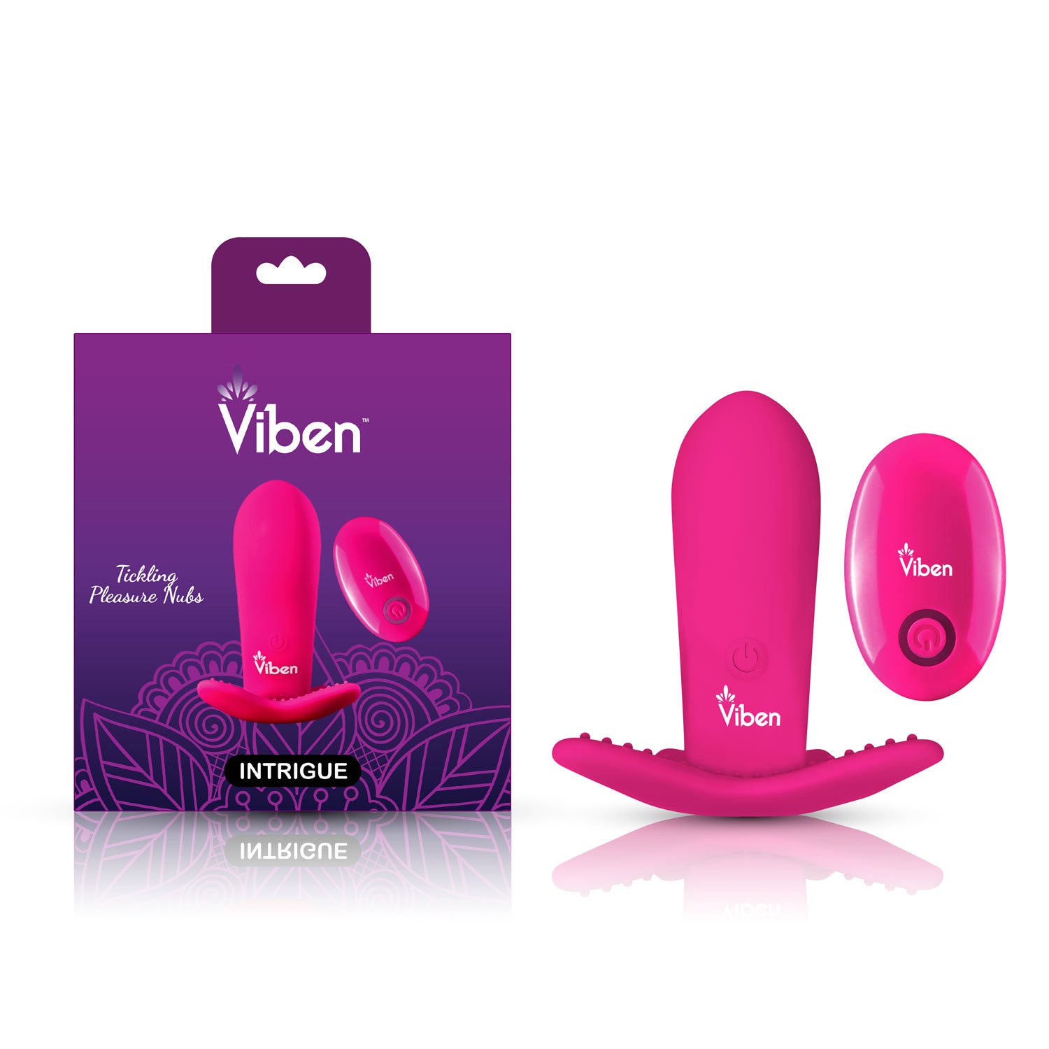 Intrigue - Hot Pink - Remote Control 10-Function Panty Vibe | 850018691123 | Available at EroticWarehouse.com