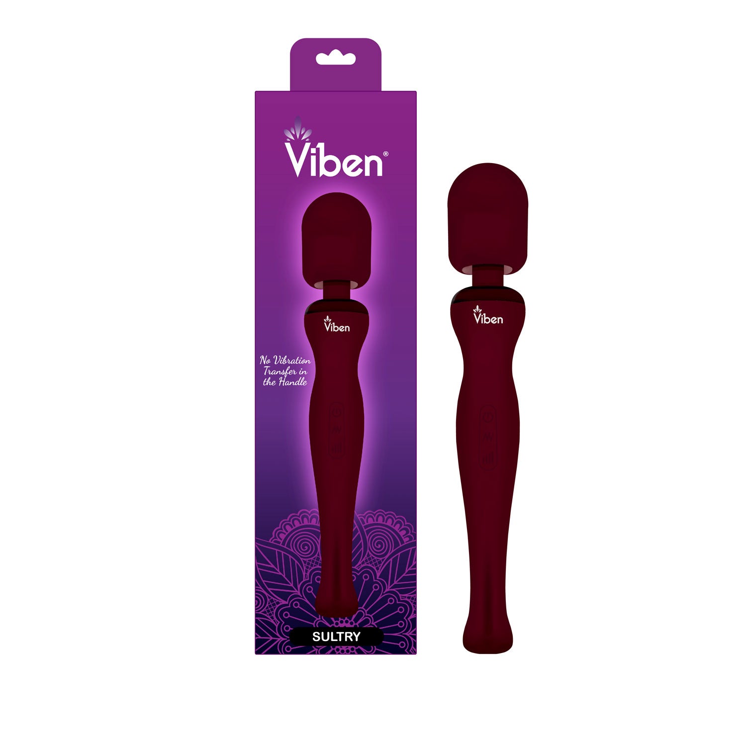 Sultry - Ruby - Intense Handheld Wand Massager | 810080750012 | Available at EroticWarehouse.com