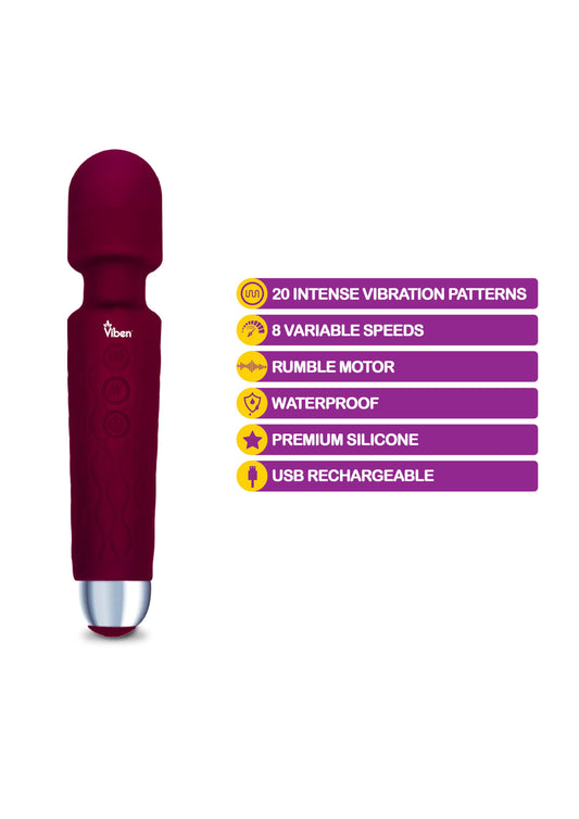 Tempest - Ruby - Intense Wand Massager | 810080750036 | Available at EroticWarehouse.com