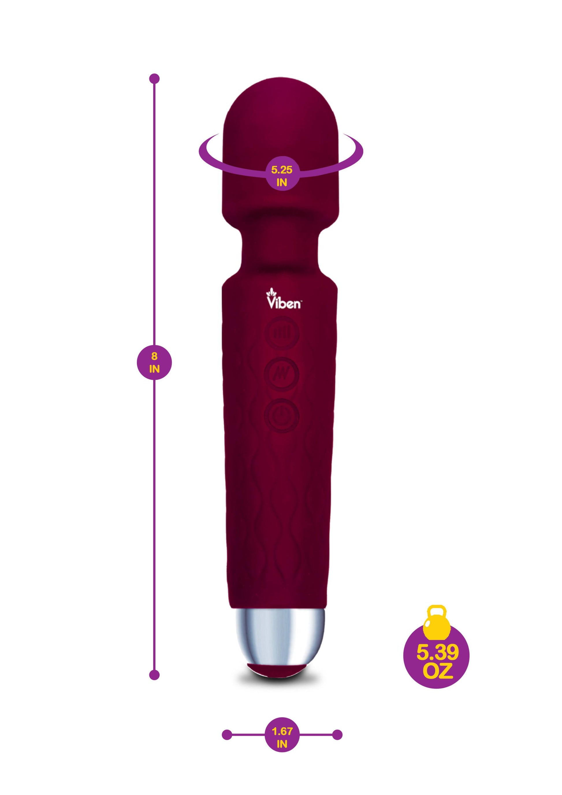 Tempest - Ruby - Intense Wand Massager | 810080750036 | Available at EroticWarehouse.com