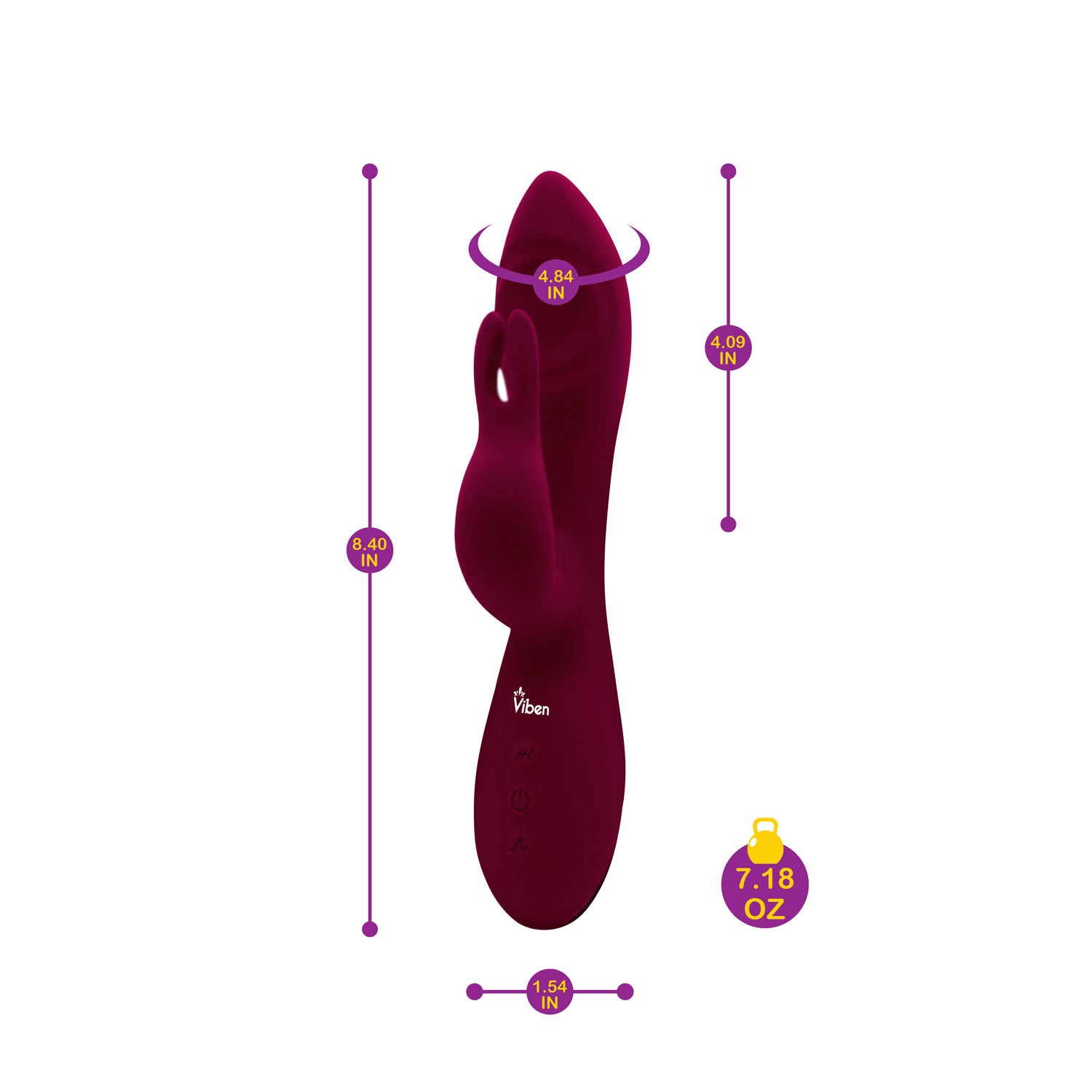 Pzazz - Ruby - Rechargeable Thumping Rabbit | 810080750043 | Available at EroticWarehouse.com