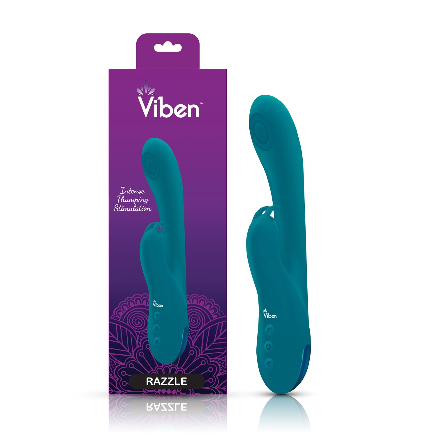 Razzle - Ocean - Rechargeable Thumping G-Spot Rabbit | 810080750050 | Available at EroticWarehouse.com