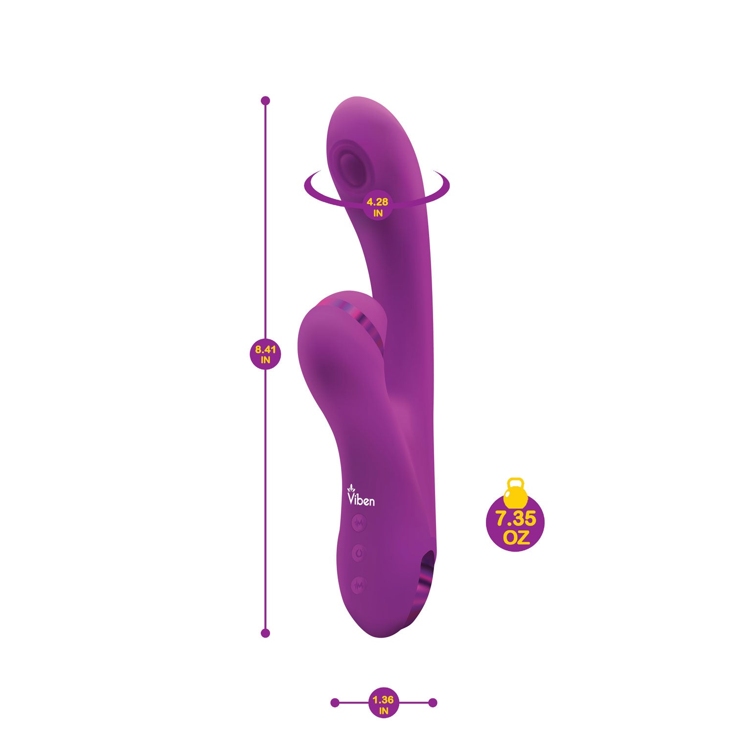 Zazzle - Berry - Rechargeable Thumping and Suction Rabbit | 810080750067 | Available at EroticWarehouse.com