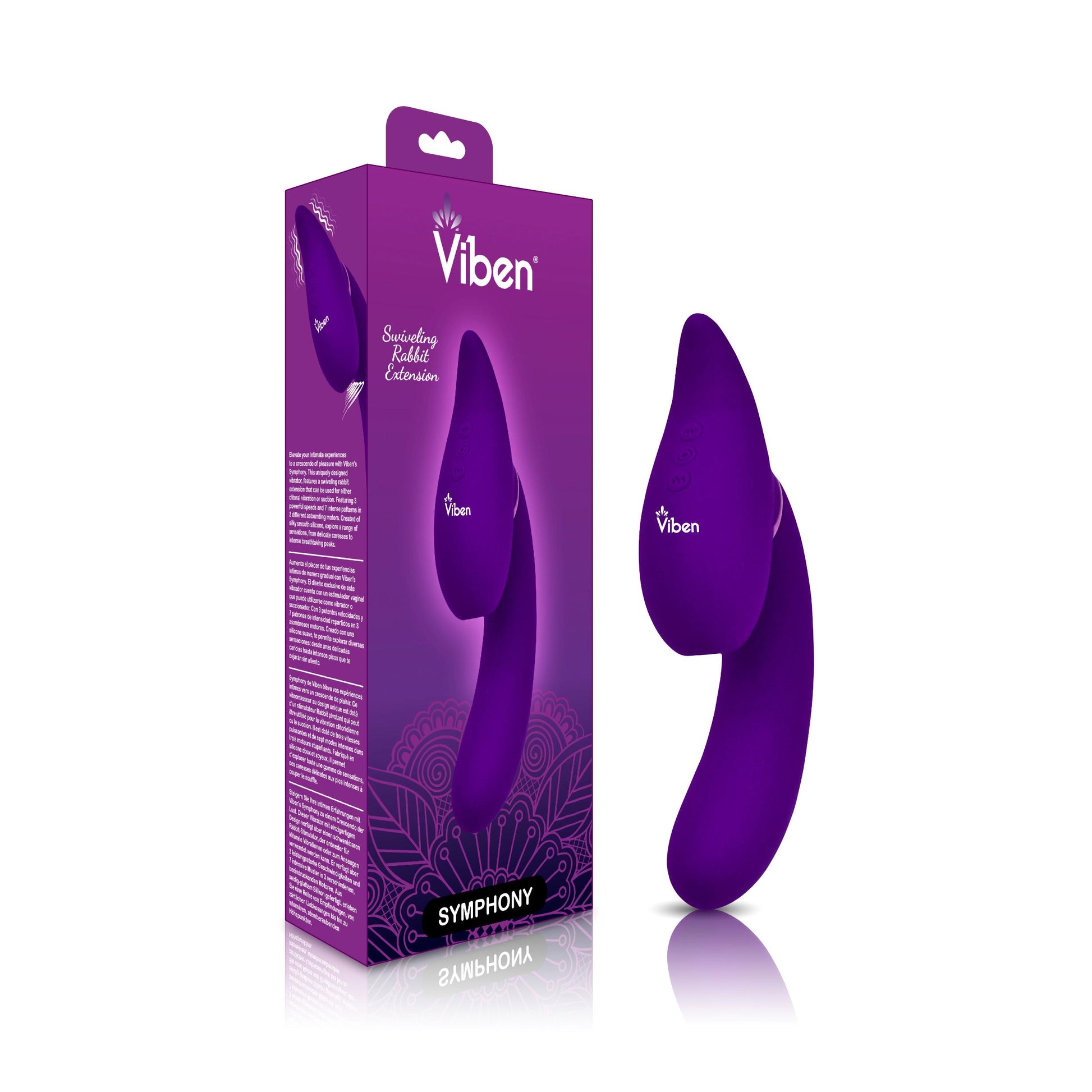 Symphony - Violet - Insertable Triple Motor Vibe | 810080750098 | Available at EroticWarehouse.com