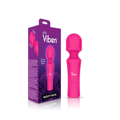 Mighty Muse - Hot Pink - Powerful Personal Wand - Massager | 810080750159 | Available at EroticWarehouse.com