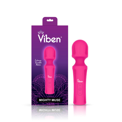 Mighty Muse - Hot Pink - Powerful Personal Wand - Massager | 810080750159 | Available at EroticWarehouse.com