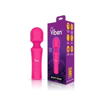 Mighty Muse - Hot Pink - Powerful Personal Wand - Massager | 810080750159 | Available at EroticWarehouse.com