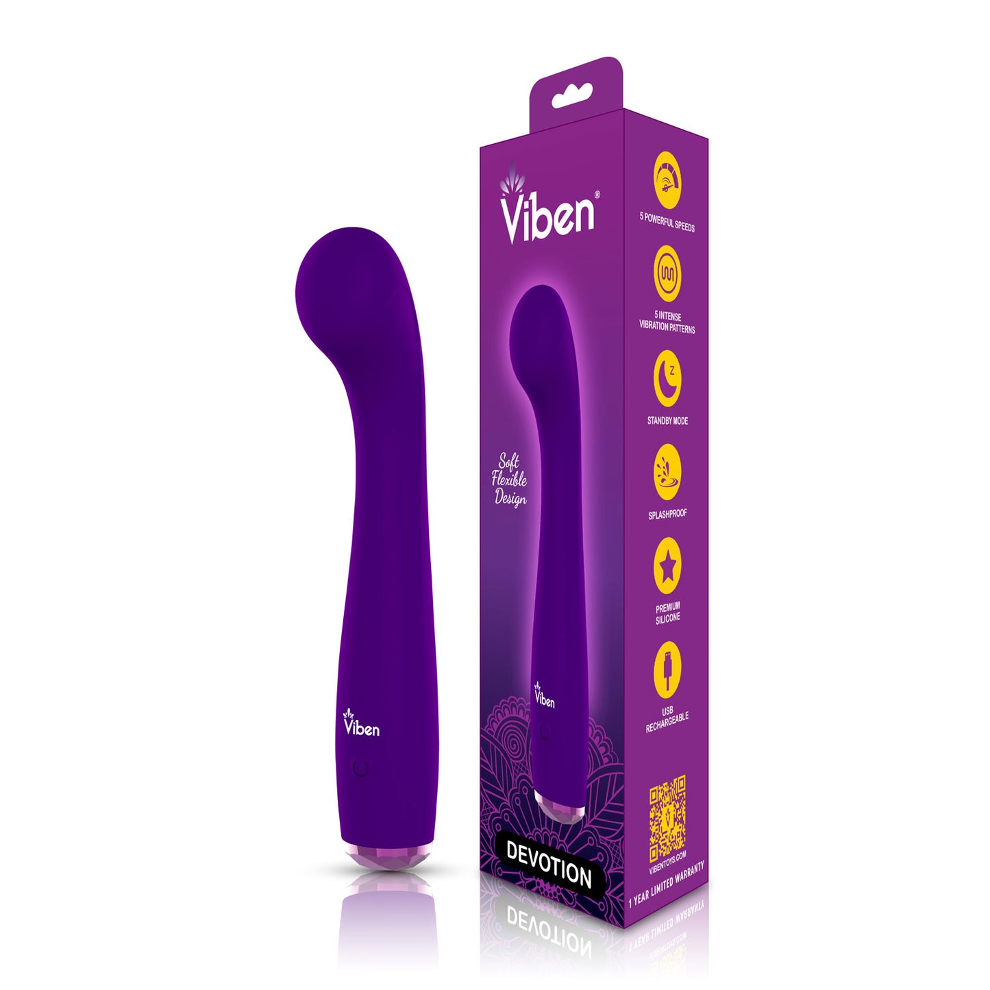 Devotion - Violet Intense G-Spot- Vibe | 810080750173 | Available at EroticWarehouse.com