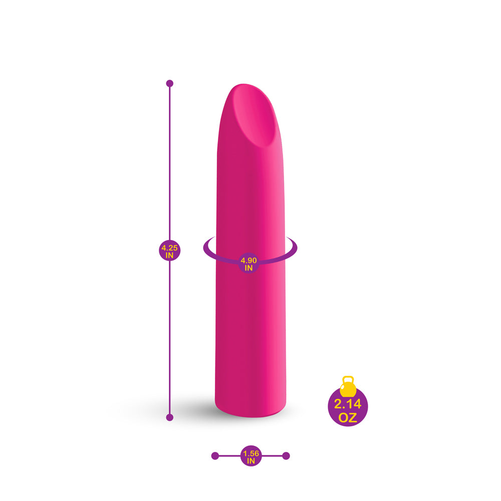 Fixation - Hot Pink - Powerful Lipstick Bullet Vibe | 810080750203 | Available at EroticWarehouse.com