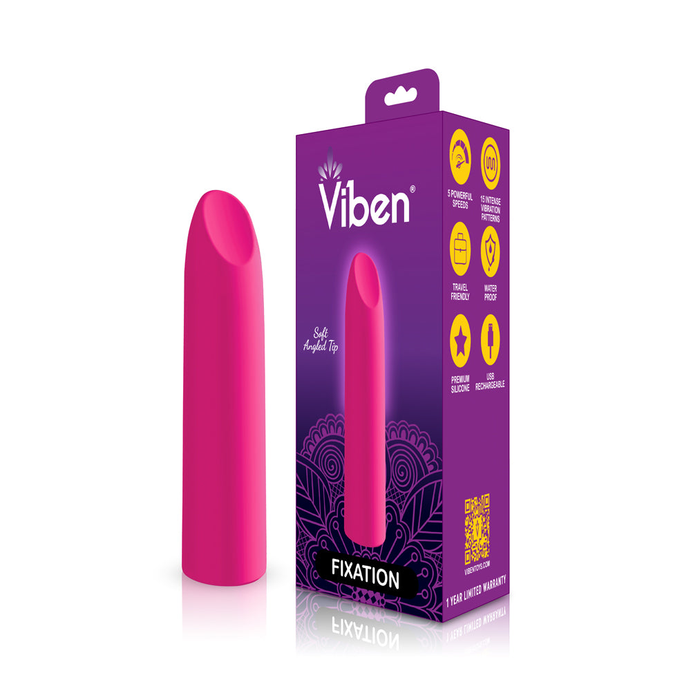 Fixation - Hot Pink - Powerful Lipstick Bullet Vibe | 810080750203 | Available at EroticWarehouse.com