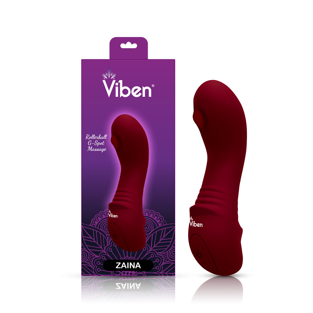 Zaina - Ruby - Intense Mini G-Spot Vibe With Rollerball Massage | 810080750258 | Available at EroticWarehouse.com