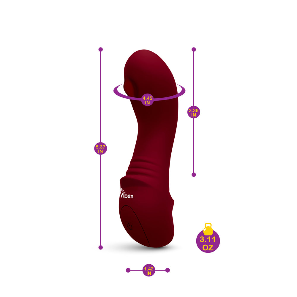 Zaina - Ruby - Intense Mini G-Spot Vibe With Rollerball Massage | 810080750258 | Available at EroticWarehouse.com