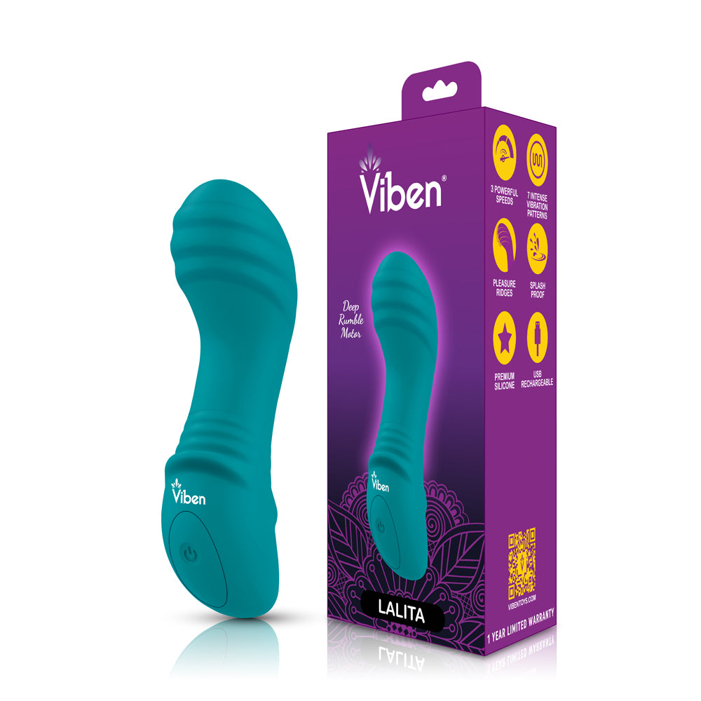 Lalita - Ocean - Intense Mini G-Spot Vibe With Pleasure Ridges | 810080750272 | Available at EroticWarehouse.com