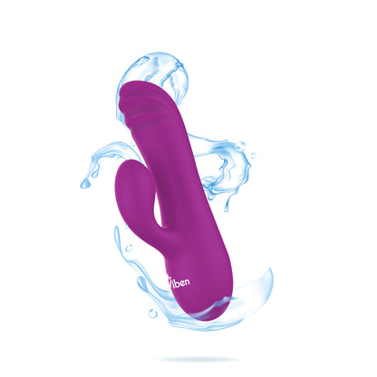 Jolie - Berry - Intense Mini Rabbit Vibe With Pleasure Ridges | 810080750289 | Available at EroticWarehouse.com