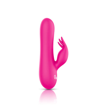 Freyja - Hot Pink - Intense Mini Rabbit Vibe With Triple Tickling Clitoral Stimulator | 810080750296 | Available at EroticWarehouse.com