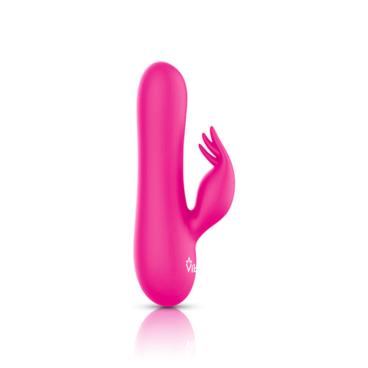 Freyja - Hot Pink - Intense Mini Rabbit Vibe With Triple Tickling Clitoral Stimulator | 810080750296 | Available at EroticWarehouse.com