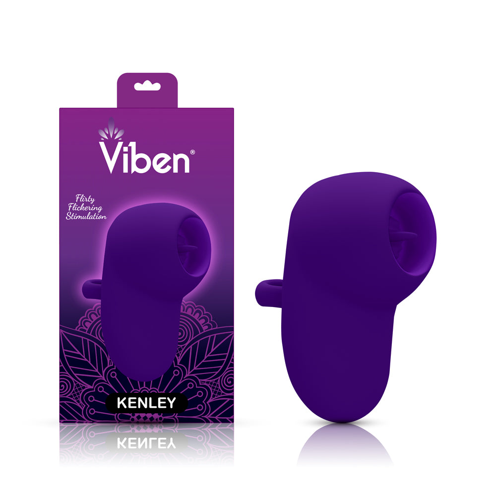 Kenley - Violet - Intense Flickering Finger Vibe With Comfort Grip Ring | 810080750319 | Available at EroticWarehouse.com