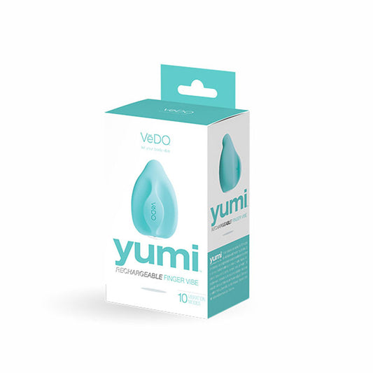 Yumi Rechargeable Finger Vibe - Tease Me Turquoise | 789185756956 | Available at EroticWarehouse.com