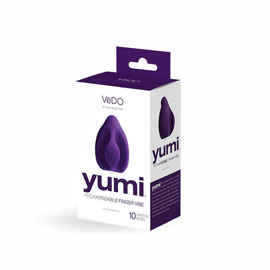 Yumi Rechargeable Finger Vibe - Deep Purple | 789185756963 | Available at EroticWarehouse.com