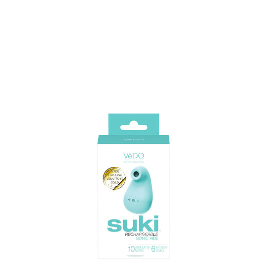 Suki Rechargeable Sonic Vibe - Tease Me Turquoise | 789185757151 | Available at EroticWarehouse.com