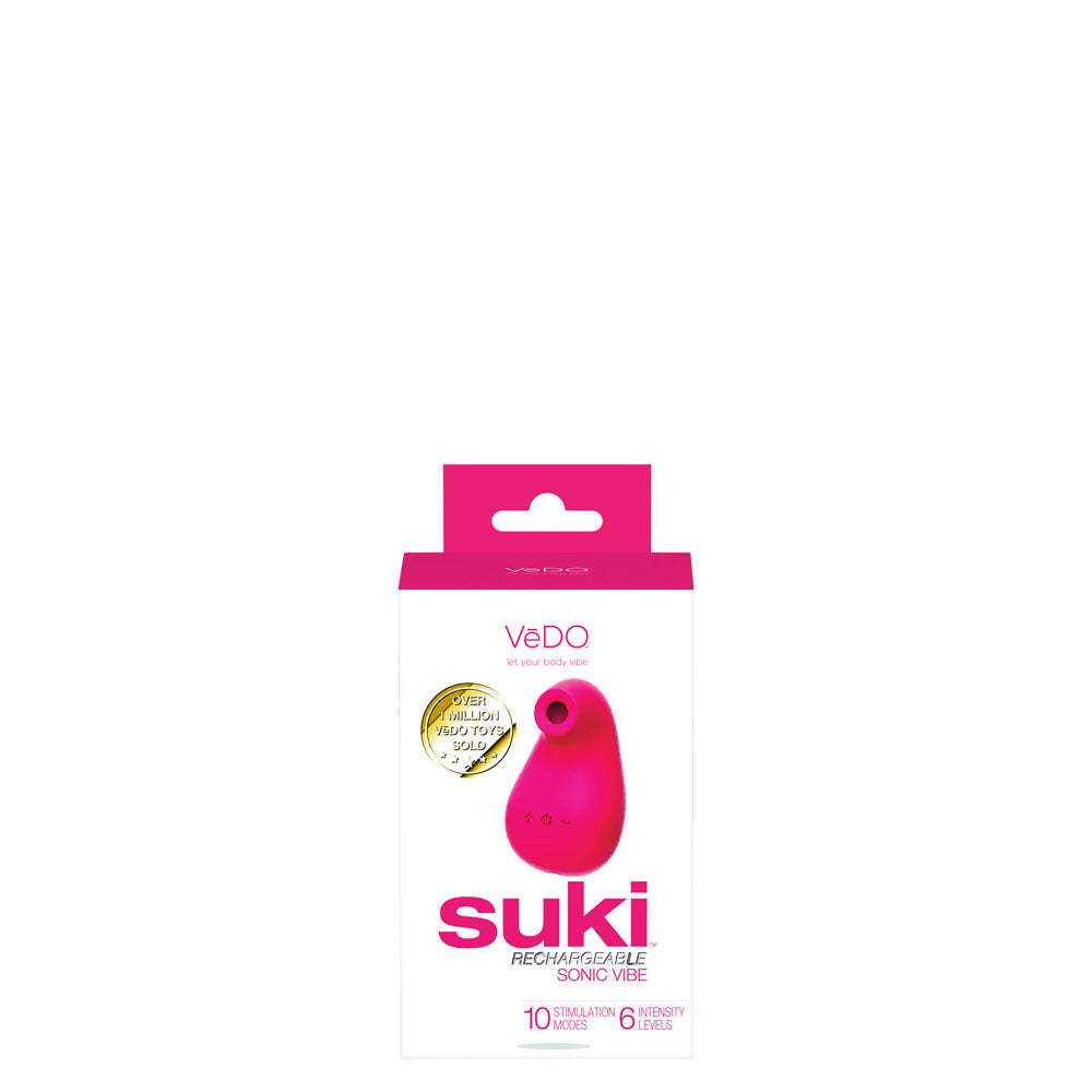 Suki Rechargeable Sonic Vibe - Foxy Pink | 789185757144 | Available at EroticWarehouse.com