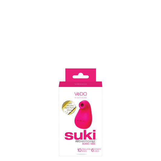 Suki Rechargeable Sonic Vibe - Foxy Pink | 789185757144 | Available at EroticWarehouse.com