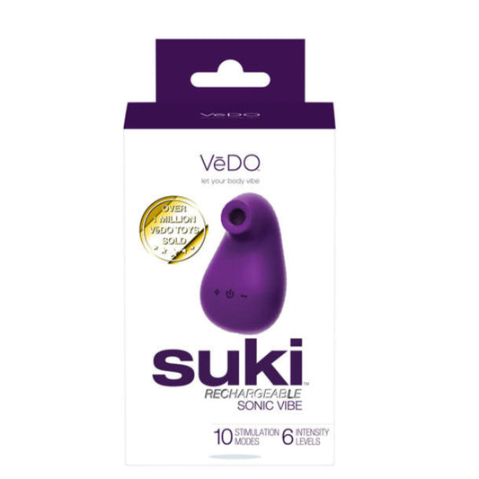 Suki Rechargeable Sonic Vibe - Deep Purple | 789185756833 | Available at EroticWarehouse.com