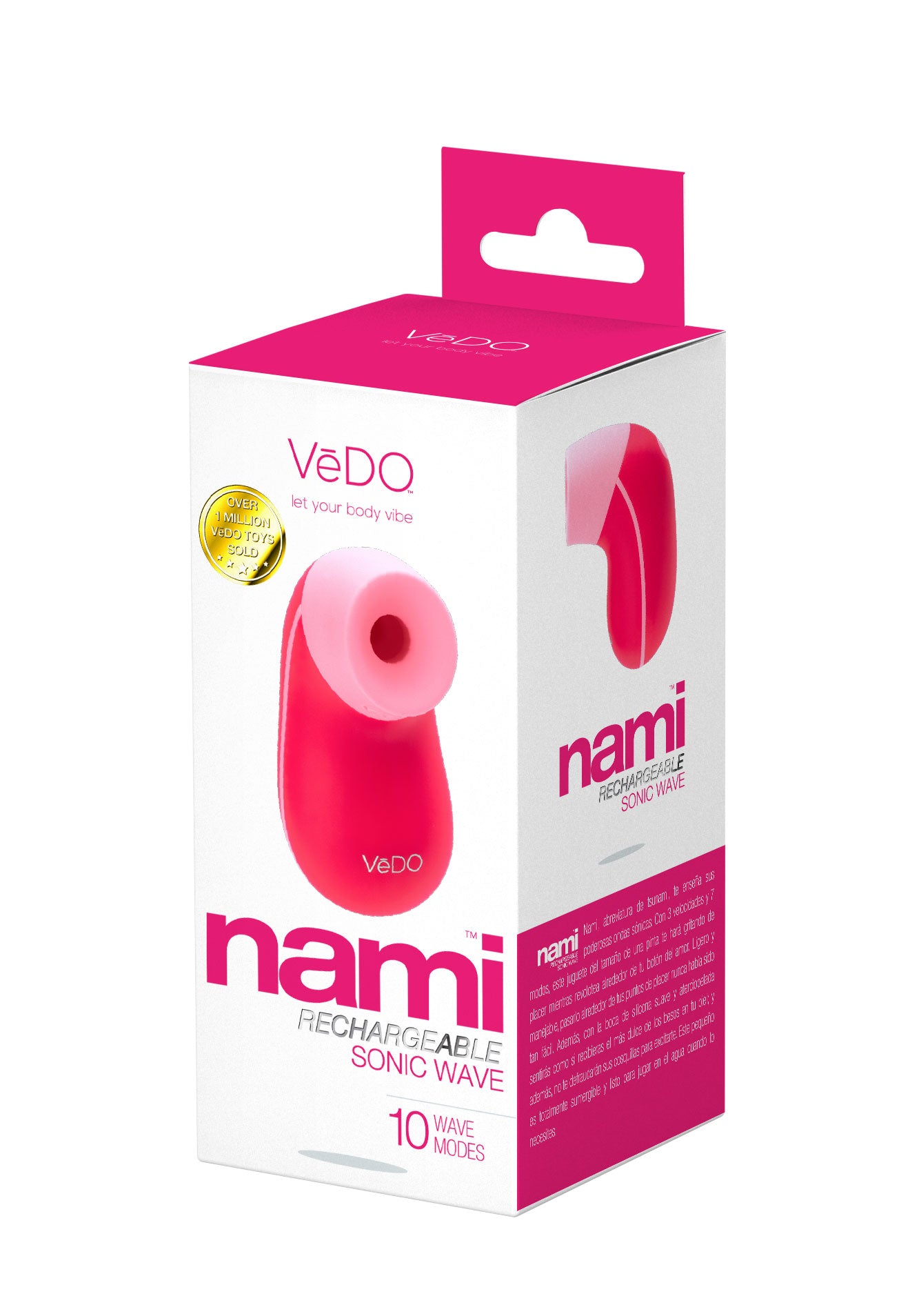 Nami Rechargeable Sonic Vibe - Foxy Pink | 716053727800 | Available at EroticWarehouse.com