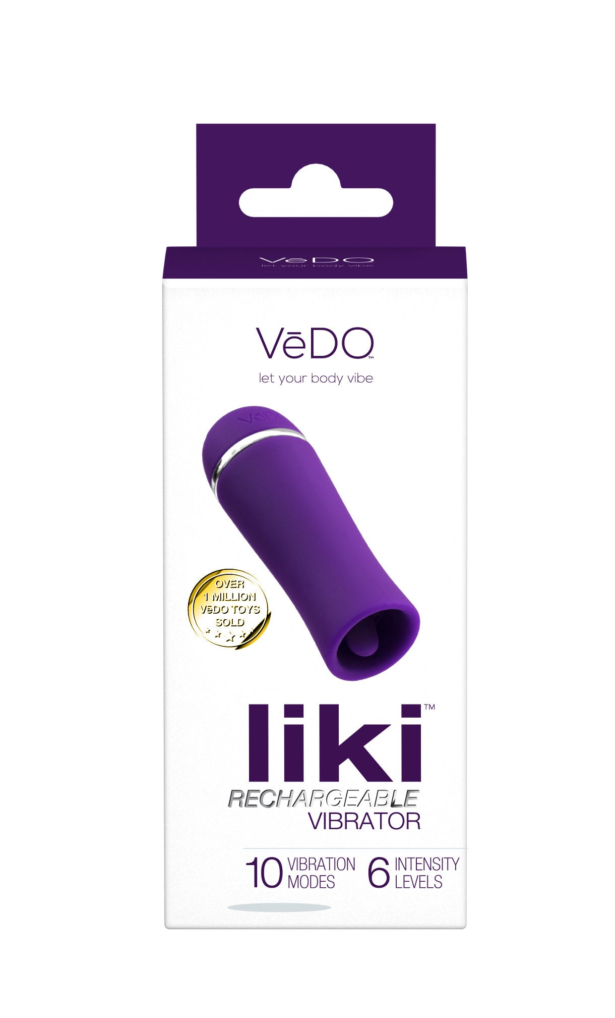Liki Rechargeable Flicker Vibe - Deep Purple | 716053727930 | Available at EroticWarehouse.com
