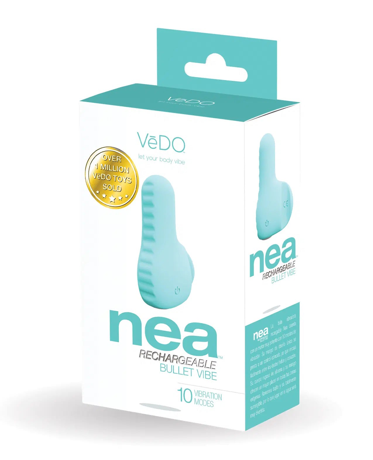 Nea Rechargeable Finger Vibe - Tease Me Turquoise | 792816281550 | Available at EroticWarehouse.com