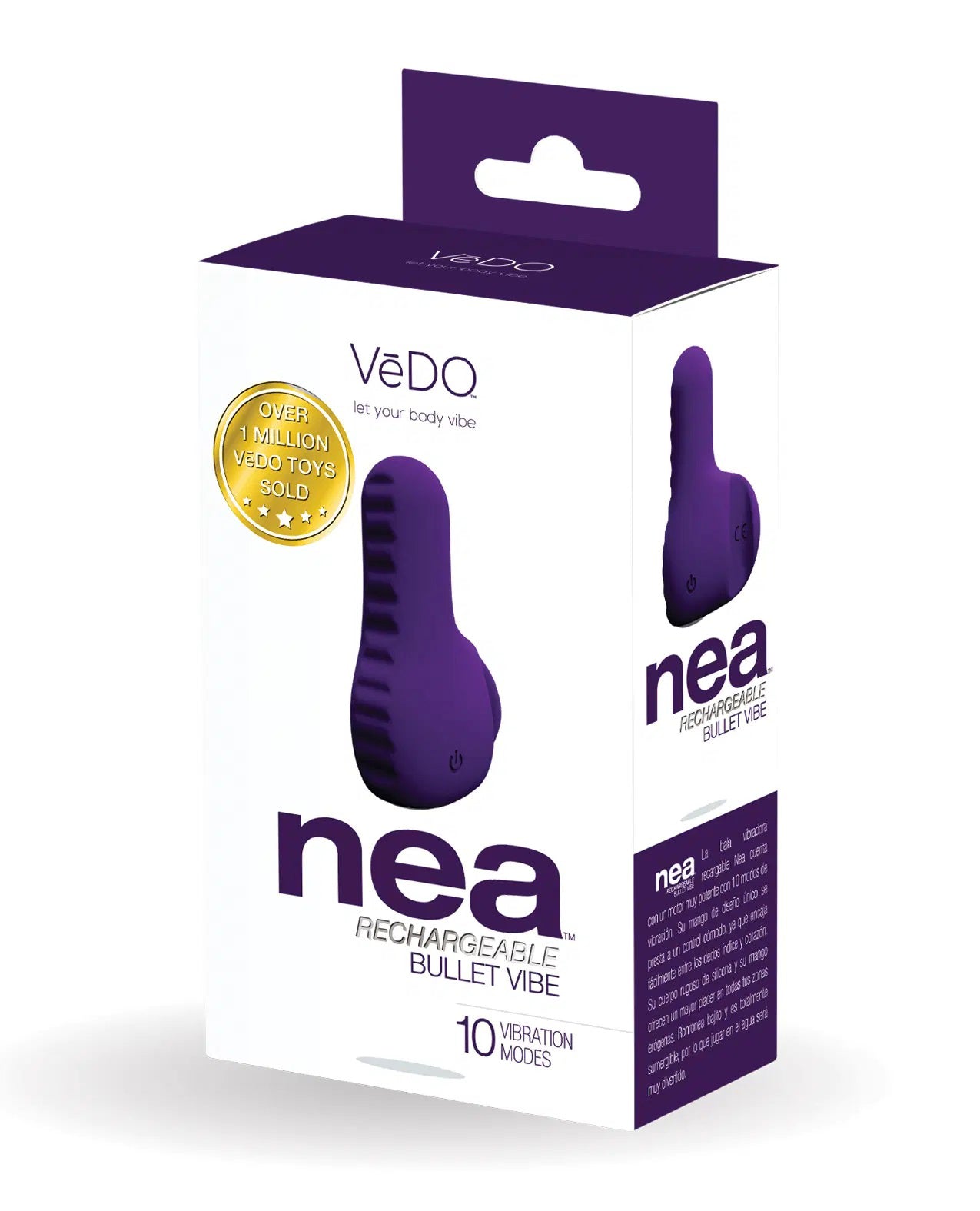 Nea Rechargeable Finger Vibe - Deep Purple | 792816281543 | Available at EroticWarehouse.com