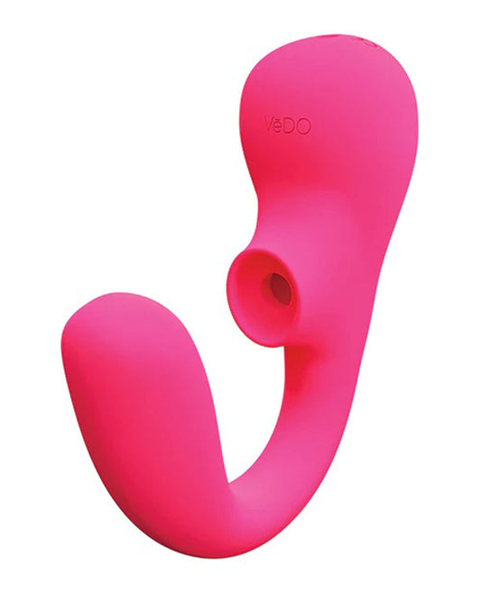 Suki Plus Rechargeable Dual Sonic Vibe - Foxy Pink | 792816281567 | Available at EroticWarehouse.com