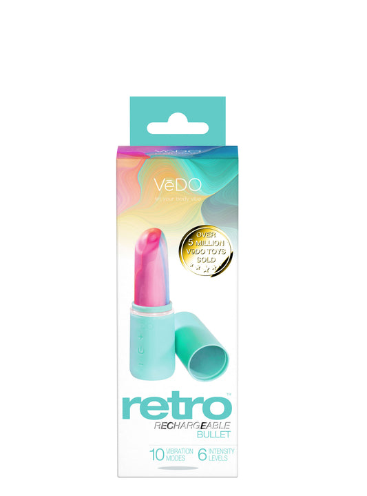 Retro Rechargeable Bullet - Turquoise | 850052871116 | Available at EroticWarehouse.com