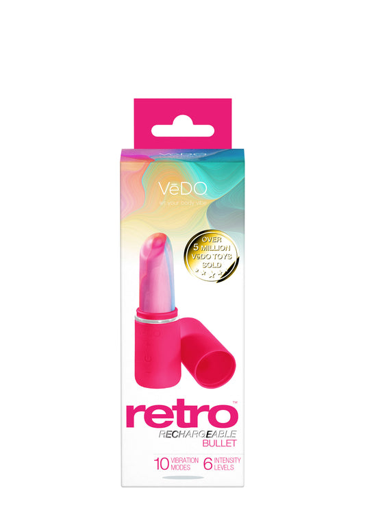 Retro Rechargeable Bullet - Pink | 850052871109 | Available at EroticWarehouse.com