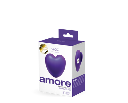 Amore Rechargeable Pleasure Vibe - Purple | 850052871161 | Available at EroticWarehouse.com