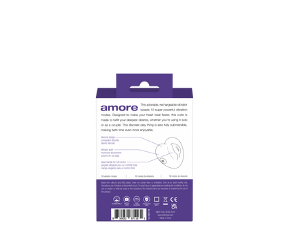 Amore Rechargeable Pleasure Vibe - Purple | 850052871161 | Available at EroticWarehouse.com